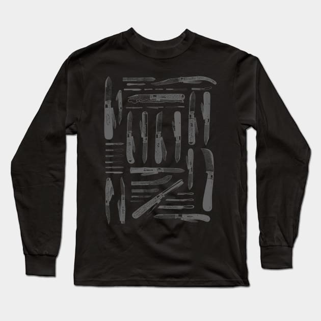 Days of our Knives Long Sleeve T-Shirt by becauseskulls